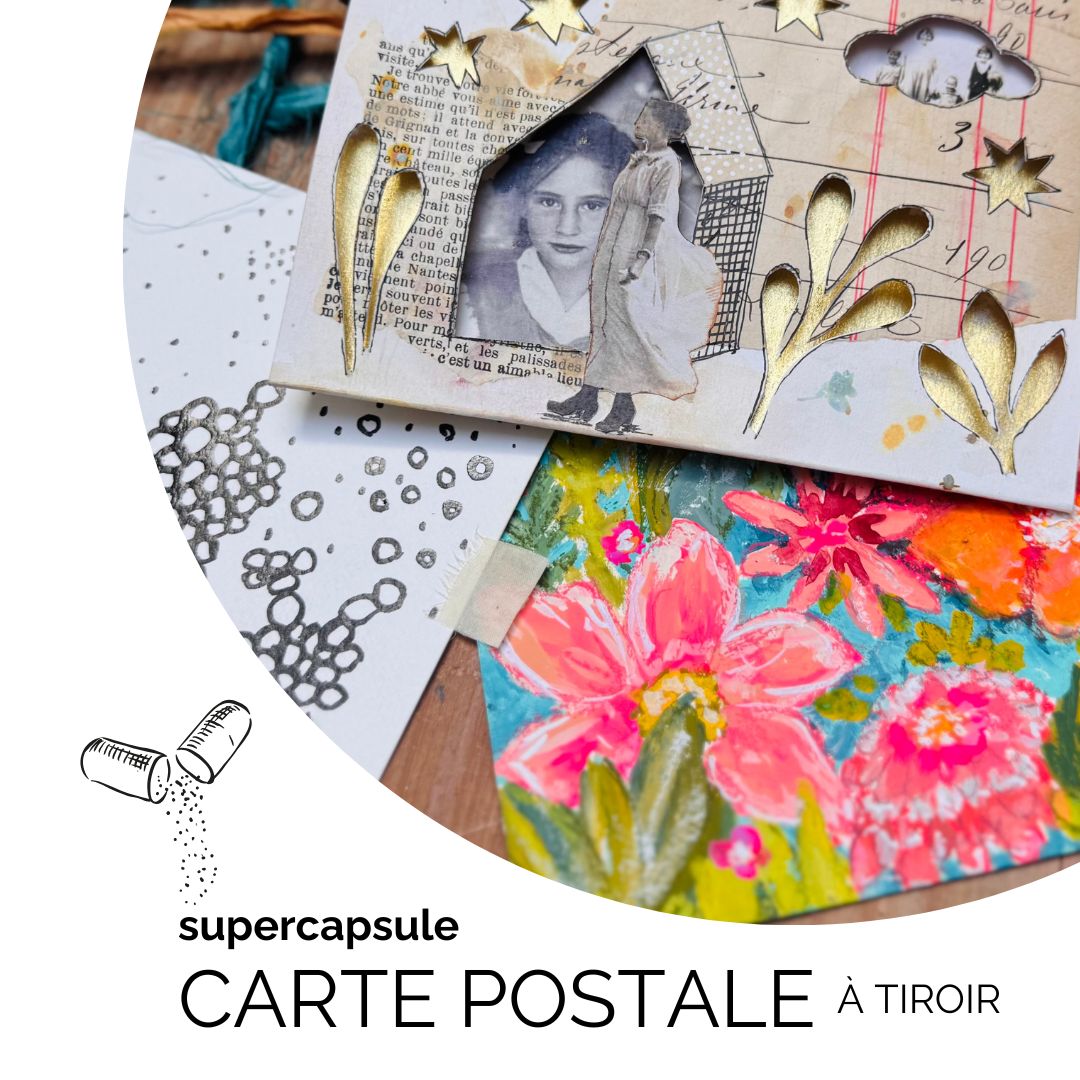 Carte postale à tiroir